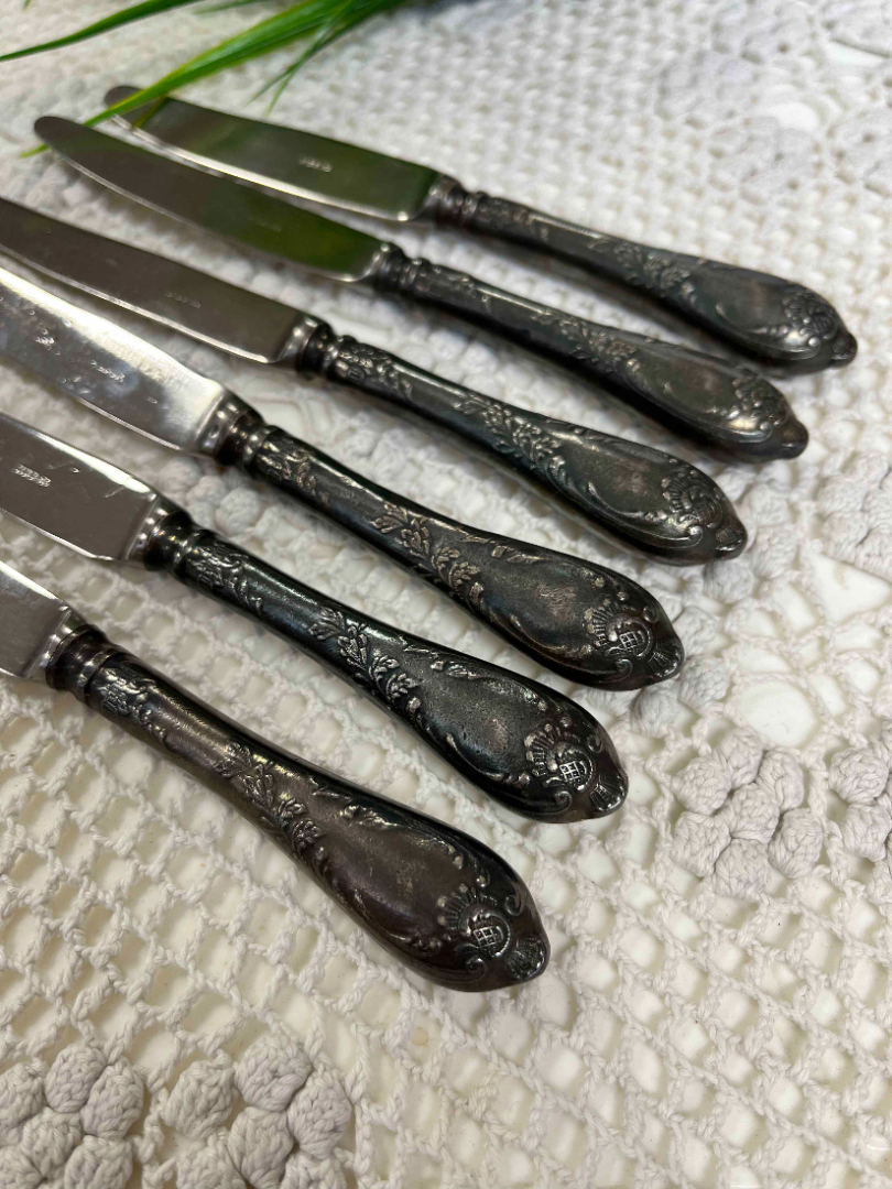 Нож для фруктов "Классик" Киевский з-д им.Шевченко. Мнц с серебрением, нерж.сталь (лезвие). Редкий!. Картинка 4